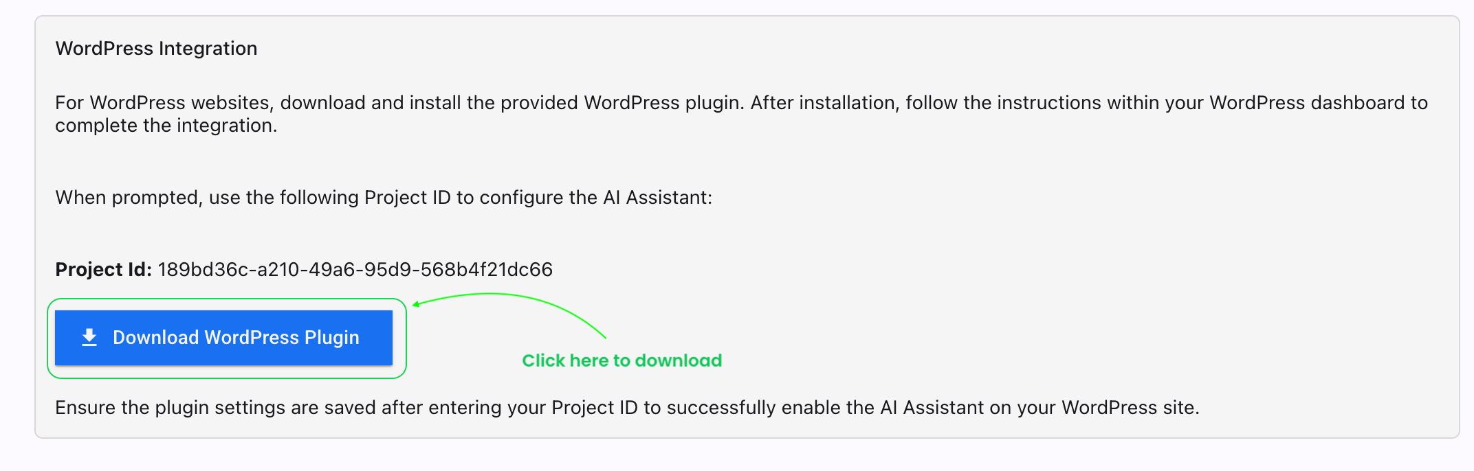 WordPress plugin installation